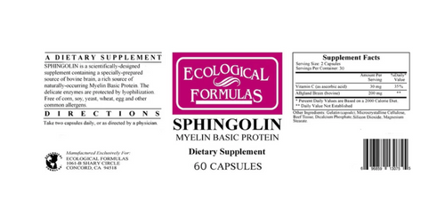 Sphingolin - Ecological Formulas 60 capsules SPECIAL ORDER