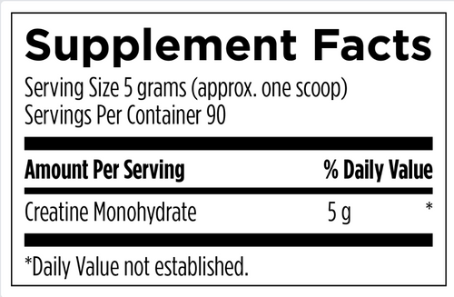 Creatine Monohydrate - Designs for Health 1lb (450 g) SPECIAL ORDER