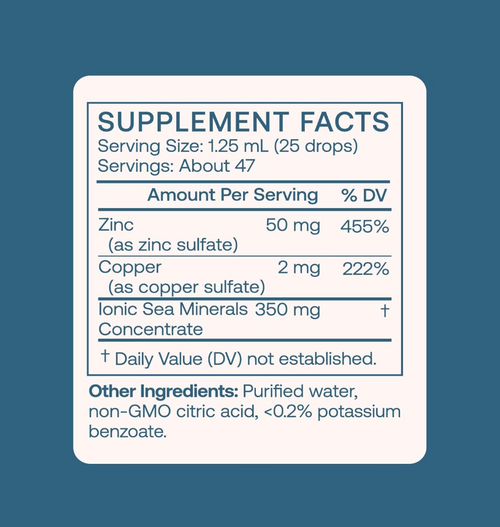 Liquid Zinc - BodyBio 2 oz (59ml) SPECIAL ORDER