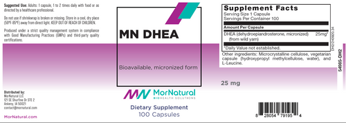 MN DHEA - MorNatural 25 mg 100 caps