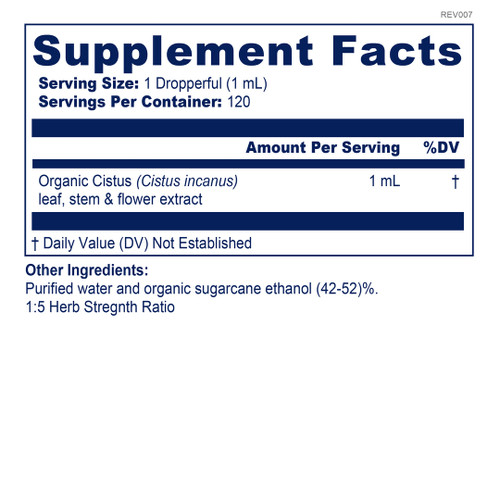 Cistus Incanus - BioPure 4 oz (120ml) SPECIAL ORDER