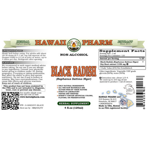 Black Radish - Hawaii Pharm 4 oz (120 ml)