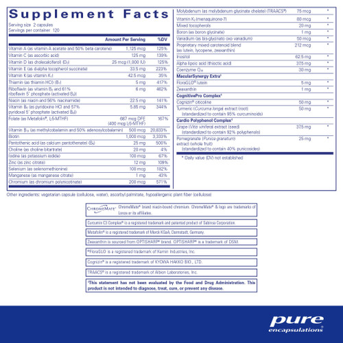 Longevity Nutrients - Pure Encapsulations 120/240 capsules Longevity Nutrients - Pure Encapsulations 120/240 capsules