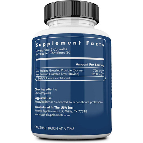 Grass Fed Prostate - Ancestral Supplements 180 caps Grass Fed Prostate - Ancestral Supplements 180 caps