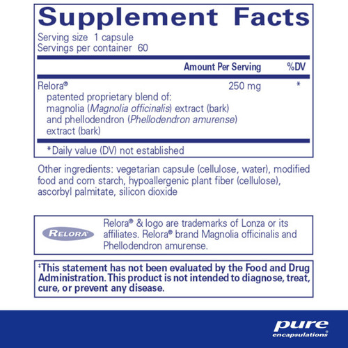 Relora® - Pure Encapsulations 60 caps SPECIAL ORDER Relora® - Pure Encapsulations 60 caps SPECIAL ORDER