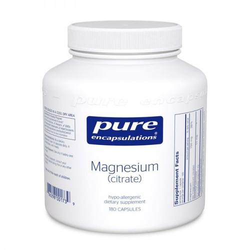 Magnesium (citrate) - Pure Encapsulations 180 caps SPECIAL ORDER