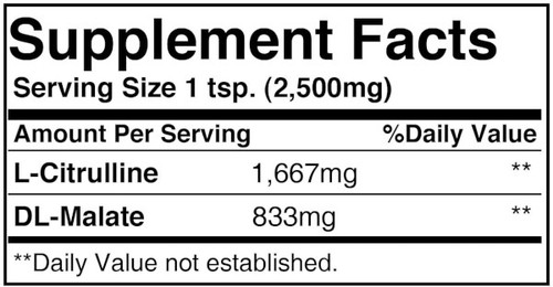 L-Citrulline DL-Malate 2:1 Powder - Pure Organic Ingredients 16 oz (453.6 g) L-Citrulline DL-Malate 2:1 Powder - Pure Organic Ingredients 16 oz (453.6 g)