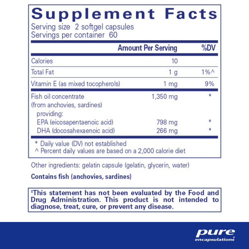 EPA Ultimate - Pure Encapsulations 120 caps SPECIAL ORDER EPA Ultimate - Pure Encapsulations 120 caps SPECIAL ORDER