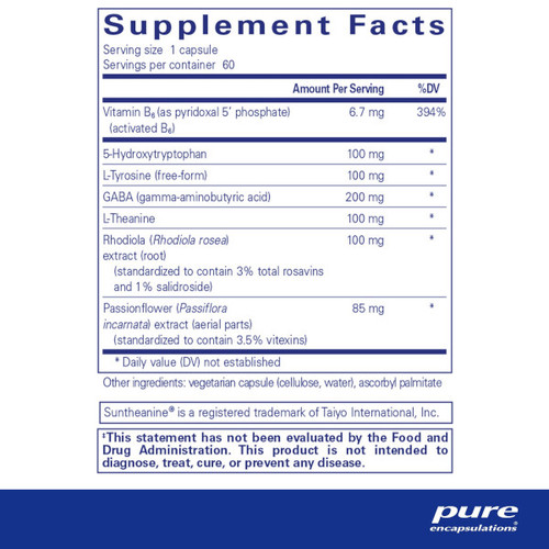 Emotional Wellness - Pure Encapsulations 60 caps Emotional Wellness - Pure Encapsulations 60 caps
