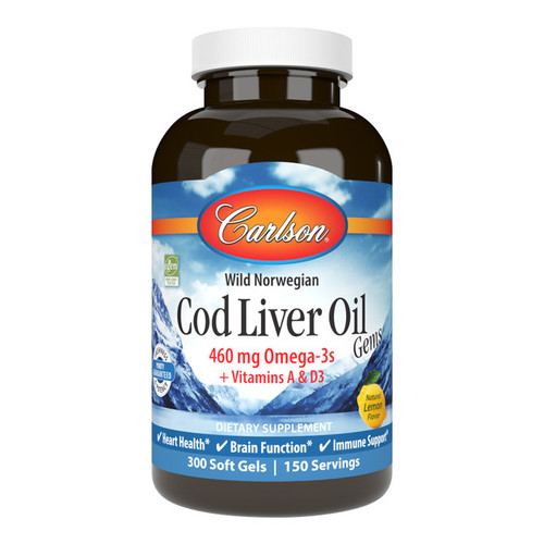 Cod Liver Oil - Carlson 150/300 softgels Cod Liver Oil - Carlson 150/300 softgels