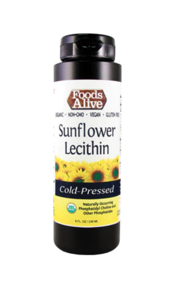Organic Sunflower Lecithin Foods Alive 8 oz (236 ml)