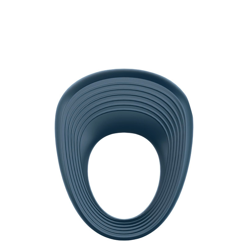 Satisfyer Swordsman Rechargeable Vibrating Cock Ring Blue main image 1