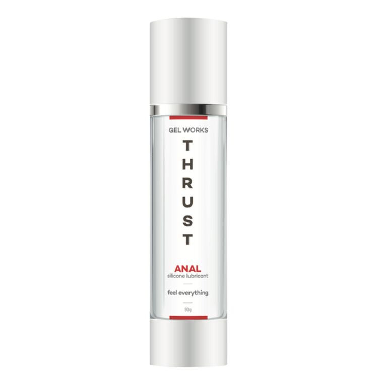 Gel Works Thrust Anal Silicone Lubricant 90g Pump Top