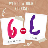 What is the difference between Fun Factory Share and Share Vibe?