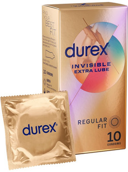 Durex Invisible Extra Lube Condoms 10 Pack