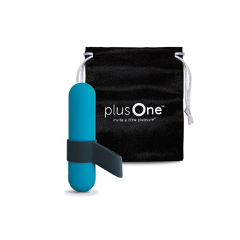 PlusOne  Vibrating Bullet With Finger Sleeve And Storage Bag