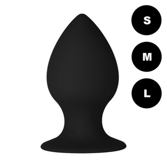  Forto F-98: Cone Anal Plug Black  Size Option