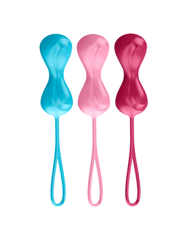 Satisfyer Power Balls Coloured Weighted Kegel Balls - Set of 3