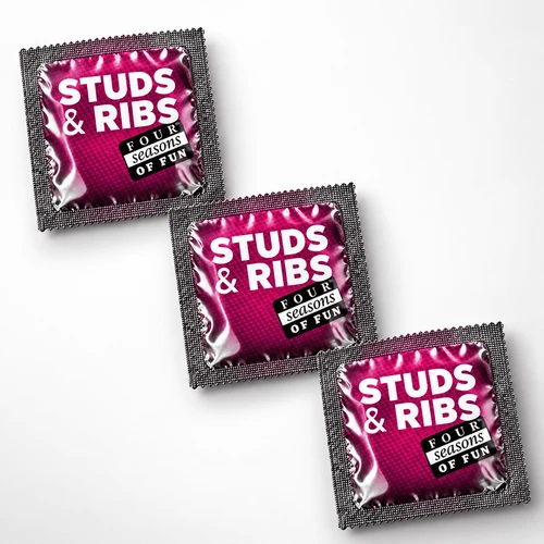 Four Seasons Studded and Ribbed Condoms