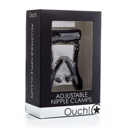 Ouch Adjustable Nipple Clamps Black 