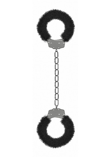 Ouch Beginners Legcuffs Furry Black 
