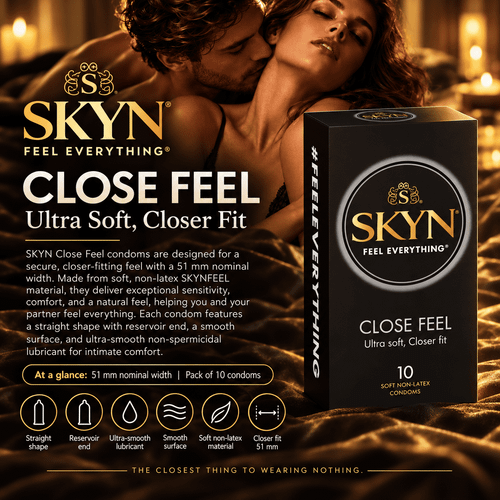 Ansell Skyn Close Feel 10 Condoms Retail Pack 