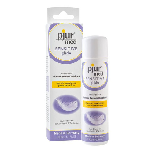 pjur Med Sensitive Glide 100ml with packaging