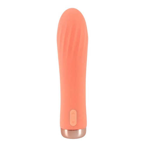Peachy! Mini Ribbed Vibrator