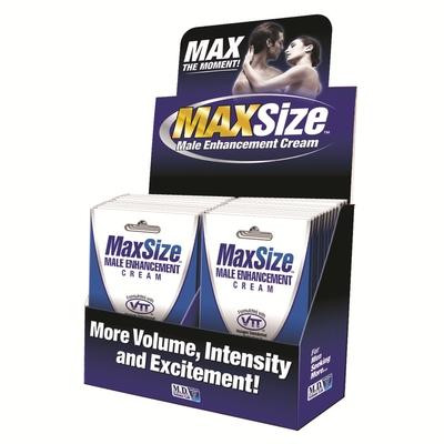 Swiss Navy Max Size Cream Male Enhancement Counter Stand with 24pcs