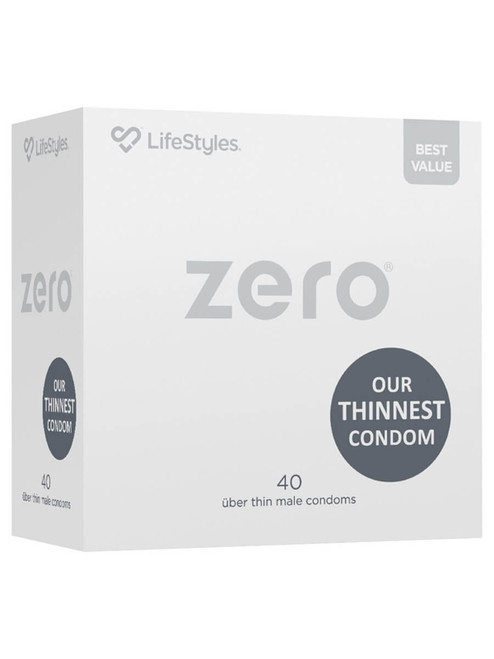 Ansell Lifestyles Zero Condoms 40's Retail Pack
