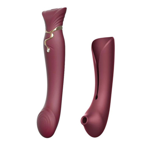 Zalo Queen Set Wine Red