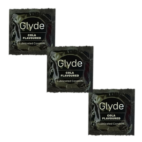 Glyde Naked Black Cola Condoms 144