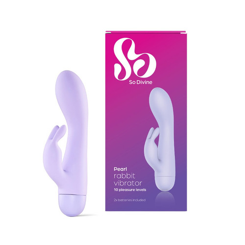 So Divine G-Spot Stimulator  Pearl Mini Rabbit With Box