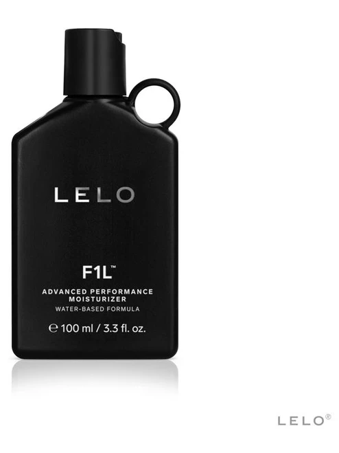 LELO F1L Advanced Performance Moisturizer 100 ml black press-top bottle, water-based personal moisturiser