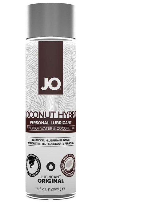 JO Coconut Hybrid Original lubricant 4 fl oz 120mL bottle, front of pack
