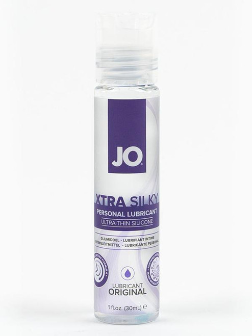 JO Xtra Silky Thin Silicone - Original - Lubricant 1 oz / 30 mL personal lubricant