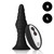Forto Vibrating Ribbed Plug Size Option