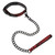 CalExotics Scandal Collar With Leash Red