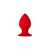 Forto F-98: Cone Anal Plug Red Small