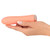 Peachy! Mini Ribbed Vibrator in hand