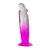 Two Tone 7" PVC Dong Dildo (Without Balls) Clear/Purple