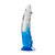 Two Tone 6" PVC Dong Dildo (Without Balls) Clear/Blue
