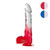 Cheap Products Two Tone 8" PVC Dong Dildo (With Balls) Color Option