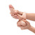 B-Vibe Slipskin Realistic Silicone Dildo 6" Girthy on hand