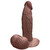 B-Vibe Slipskin Dildo 9" Girthy brown