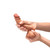 B-Vibe Slipskin Realistic Silicone Dildo 6.5" Curved on hand