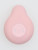 iroha Midori Nadeshiko Pink vibrator seen from above showing the button on the pink silicone body