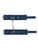 Sportsheets Twilight Tease Handcuffs pair laid flat showing buckles, studs and D-rings