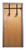 Sportsheets Edge Adjustable Door Restraints fitted over a wooden door with clips hanging
