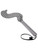 Sportsheets Edge Chain Flogger angled view with chain falls curved away from the metal handle and wrist loop